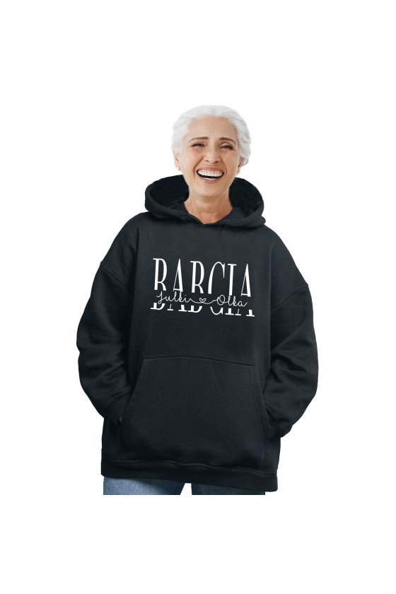 bluza z kapturem drukowana