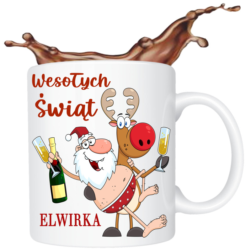 kubek imprezowy Mikołaj