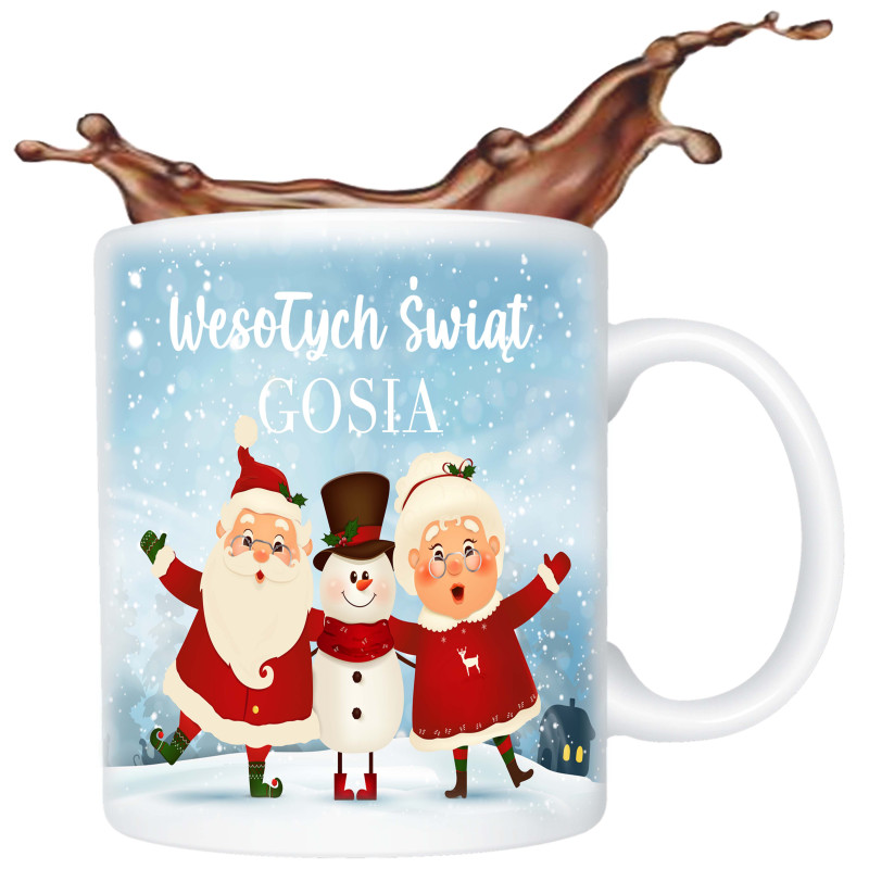 kubek Mikołajki wesołych świąt
