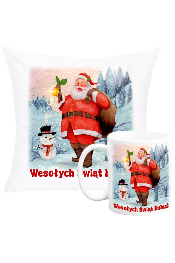 Zestaw świąteczny Mikołaj z prezentami