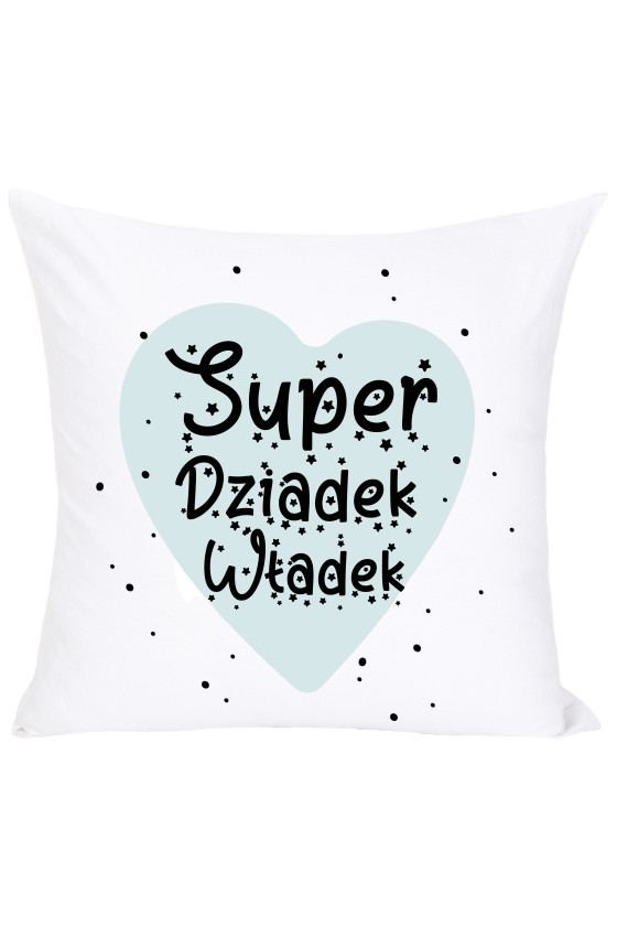 Poduszka serce super dziadek imie