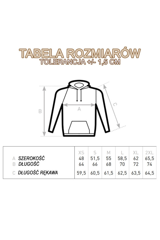 bluza z kapturem dziadek drukowany