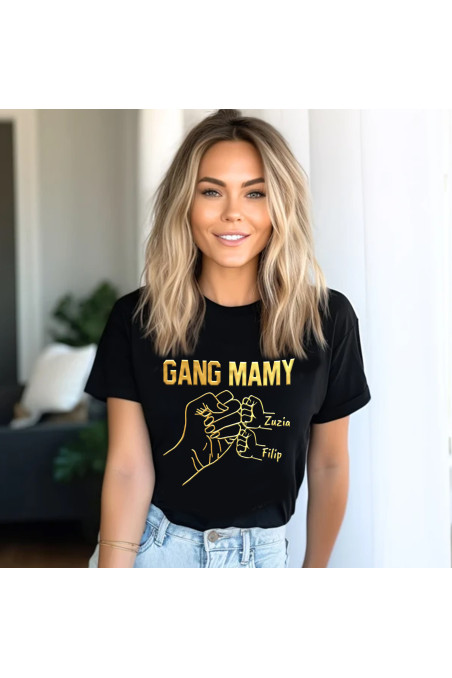 Koszulka gang mamy złoto