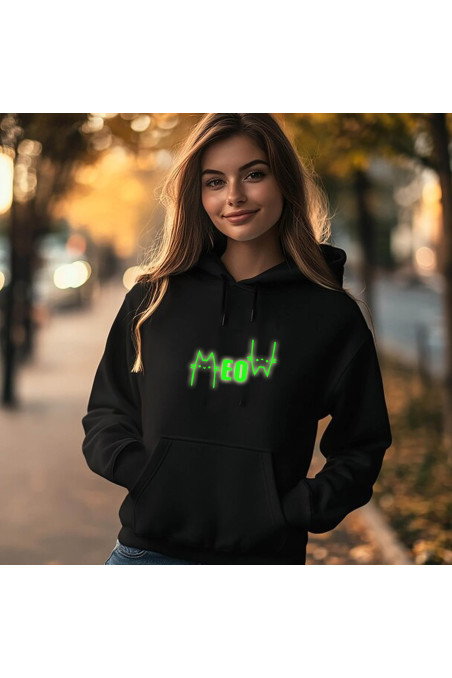Świecąca bluza meow