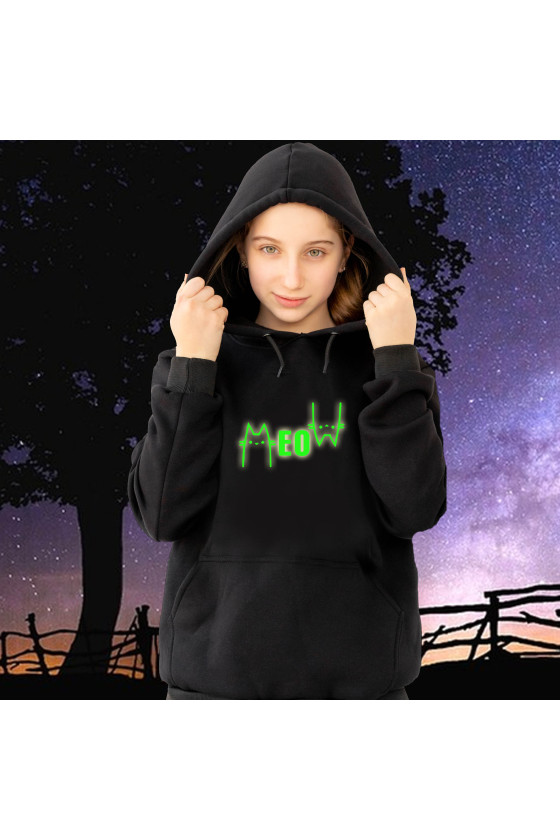 Świecąca bluza meow