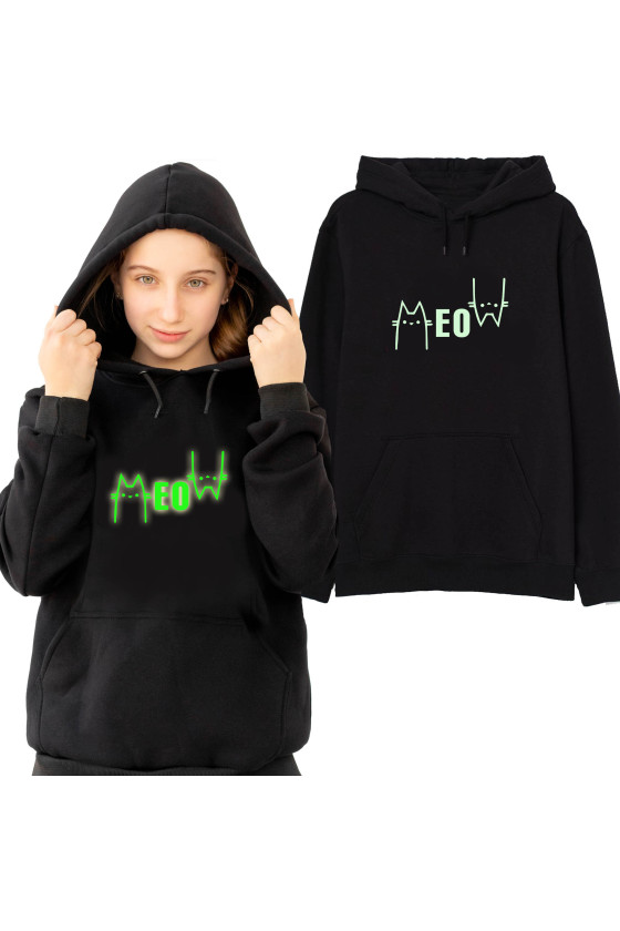 Świecąca bluza meow