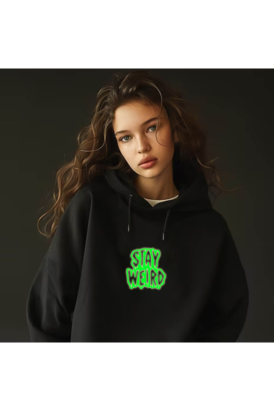 Świecąca bluza stay weird