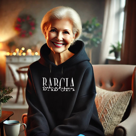 bluza z kapturem drukowana