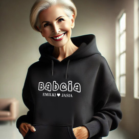 bluza z kapturem serduszko