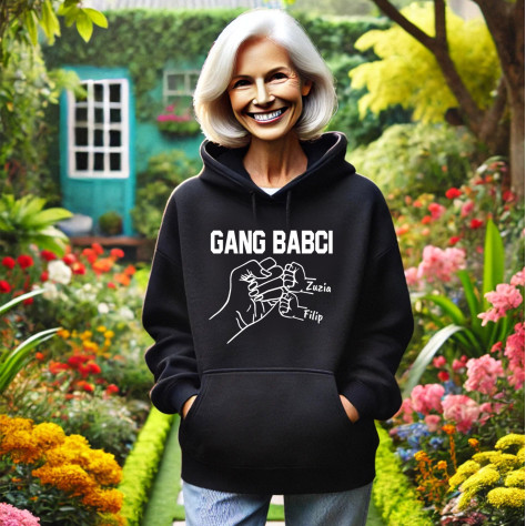 bluza z kapturem gang babci