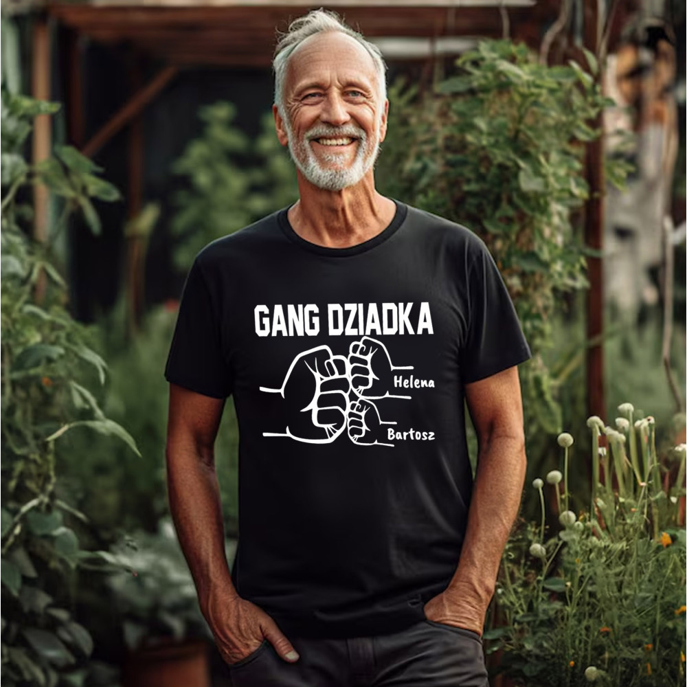 Czarna koszulka gang dziadka
