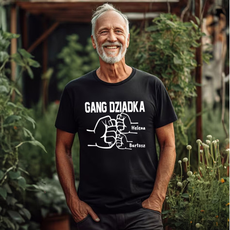 Czarna koszulka gang dziadka