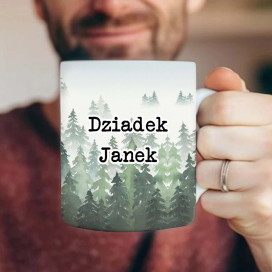 Leśny kubek dla dziadka imie