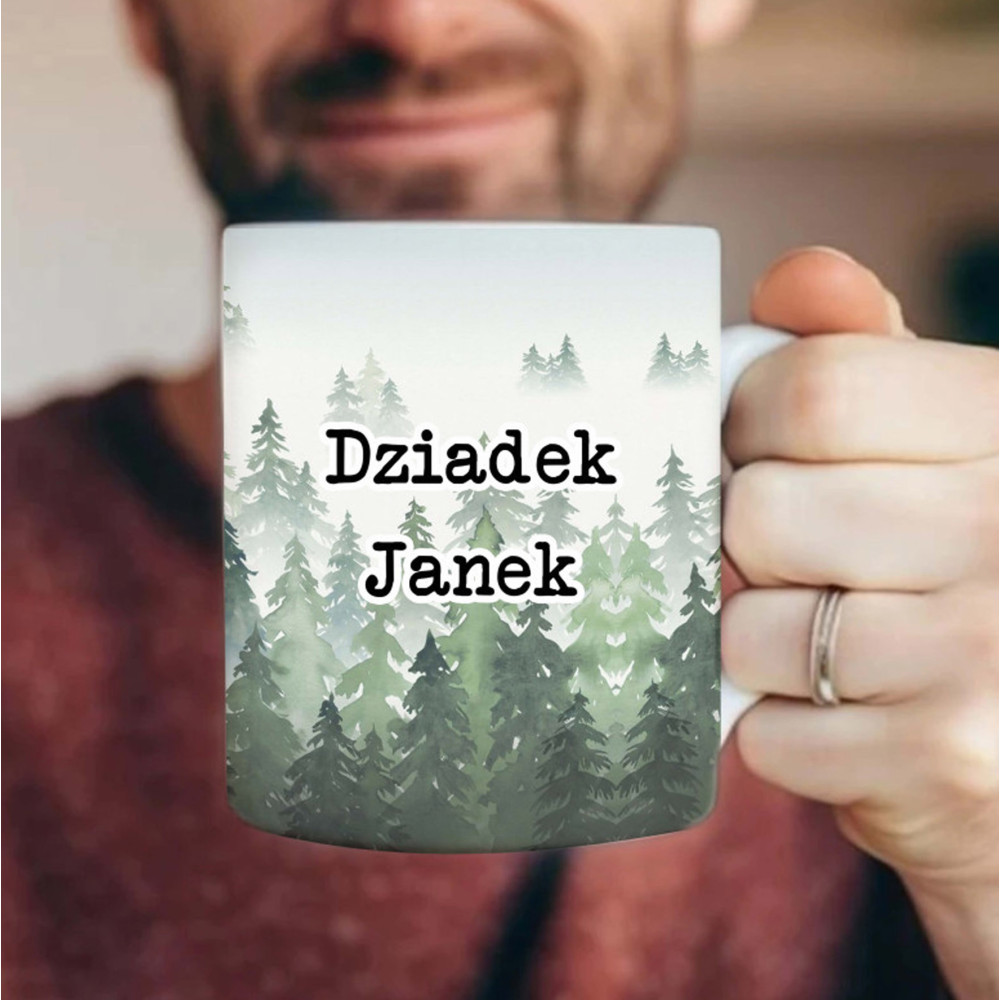 Leśny kubek dla dziadka imie