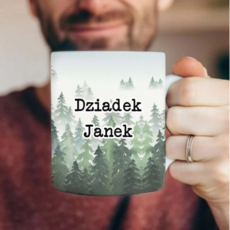 Leśny kubek dla dziadka imie