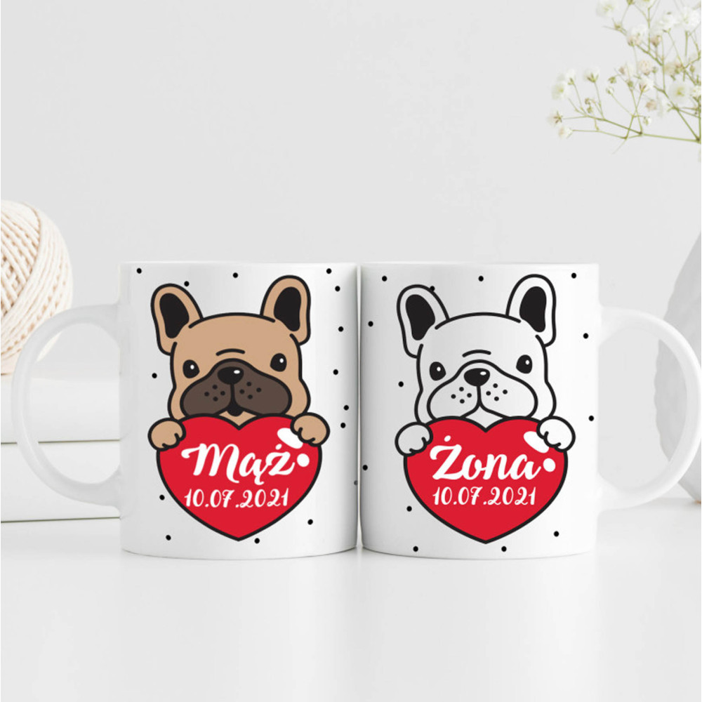 Zestaw Kubków Buldogi