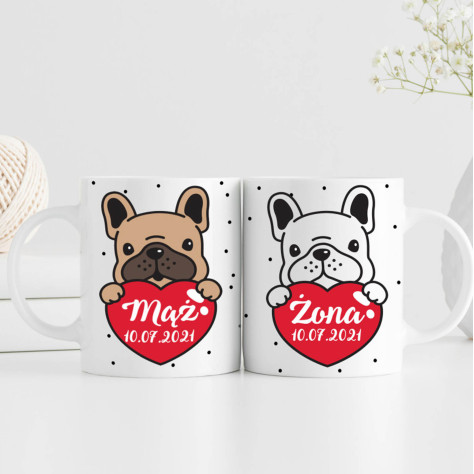 Zestaw Kubków Buldogi