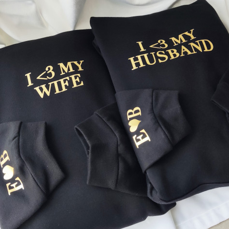 Bluzy wife husband prezent ślubny