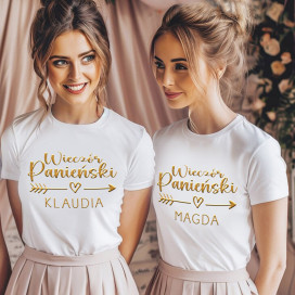 biała koszulka wieczór panieński personalizacja