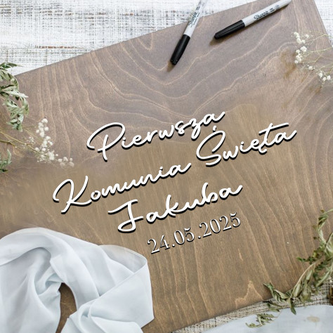 prostokątna księga gości