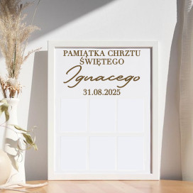 Ramka na zdjęcia chrzest