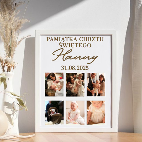 Ramka na zdjęcia chrzest