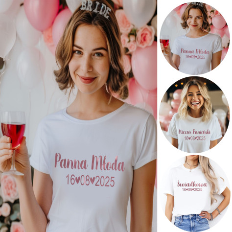 koszulka rose gold data