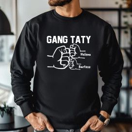 Bluza bez kaptura gang taty
